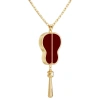 【 NOLYN】 Green Sky Series Red Agate Necklace, a niche original design, a new Chinese-style elegant and high-end collarbone necklace Item Picture